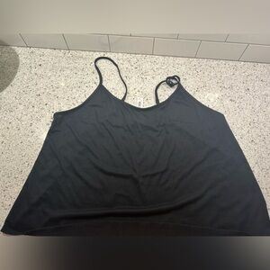 Adore Me Black Spaghetti Strap Lace Back Tank Top 2X NWT